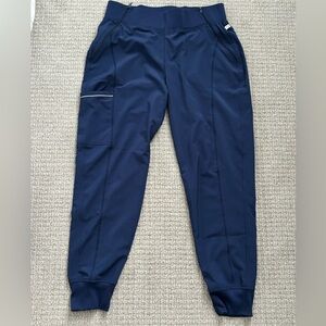 Cherokee Blue Scrub Pants with Elastic Cuffs